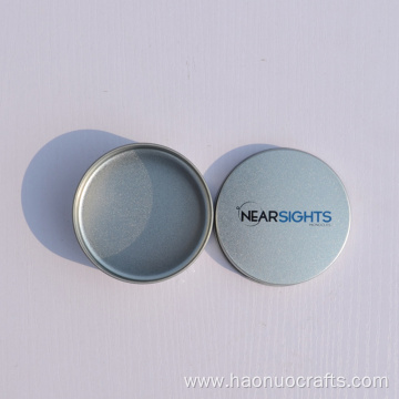 Circular small iron box cosmetic packing box